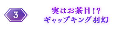 エントリーNo.3 実はお茶目！？ギャップキング羽幻編