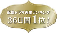 配信ドラマ再生ランキング36日間1位！