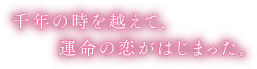 千年の時を越えて、運命の恋がはじまった。